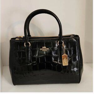 Embossed Leather Coach Surrey Carry All